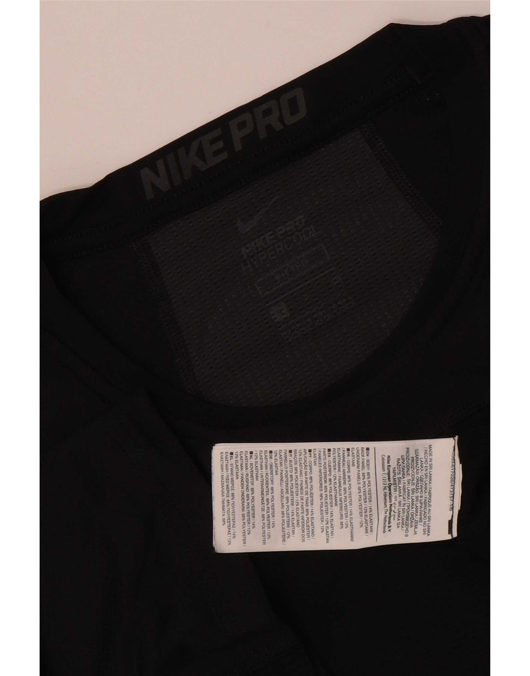 Nike Mens Dri Fit Graphic Vest Top Small Black Geometric Polyester