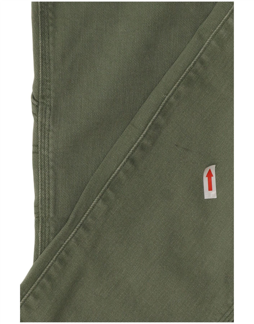 LEVI'S Womens 724 Crop High Rise Straight Jeans W25 L25 Green Cotton