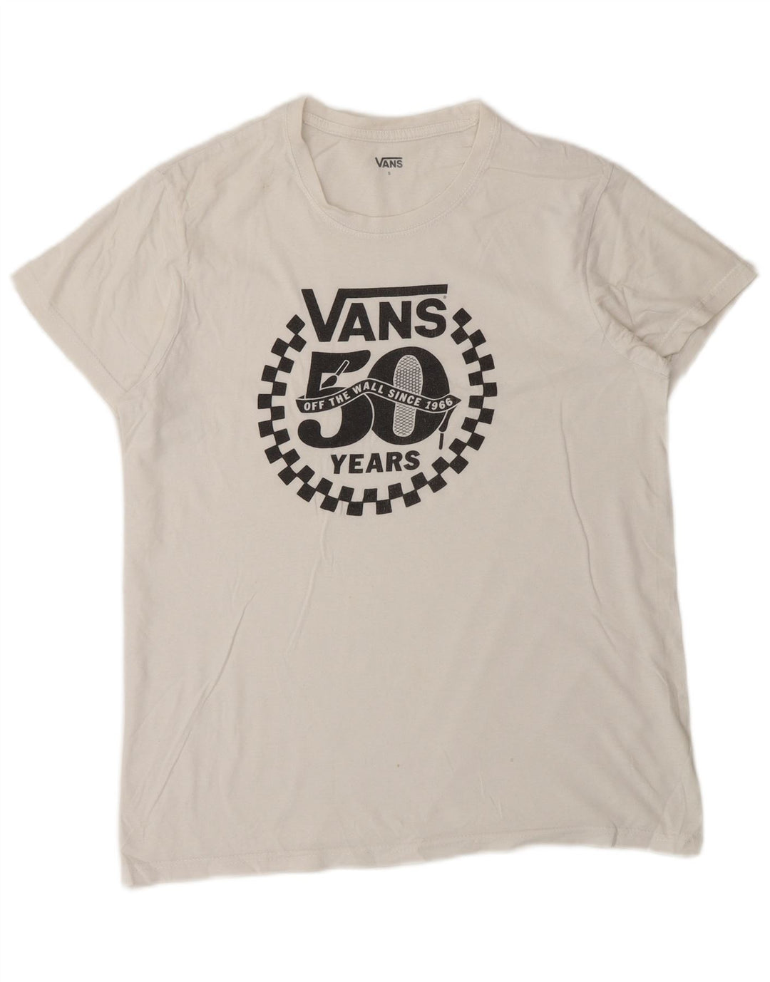 Vans Mens Graphic T-Shirt Top Small White