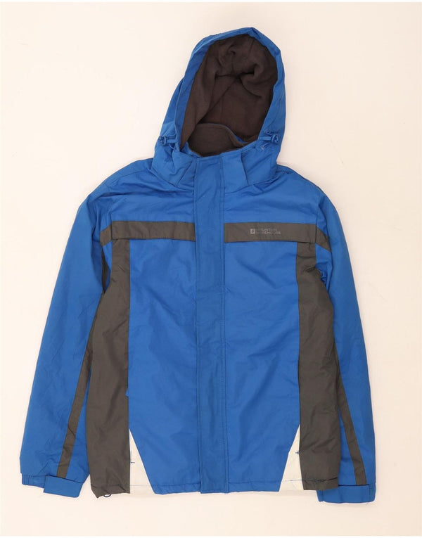 Mountain Warehouse Mens Hooded Ski Jacket UK 36 Small Blue Colourblock