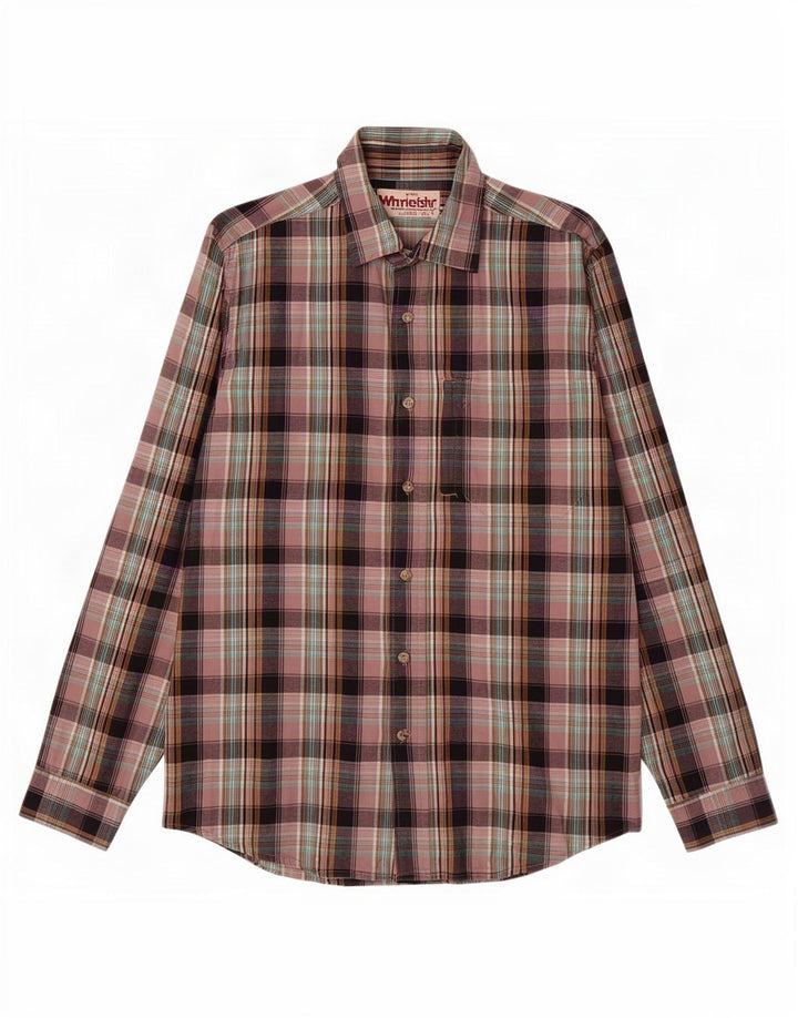Wrangler Mens Shirt Medium Multicoloured Plaid Cotton