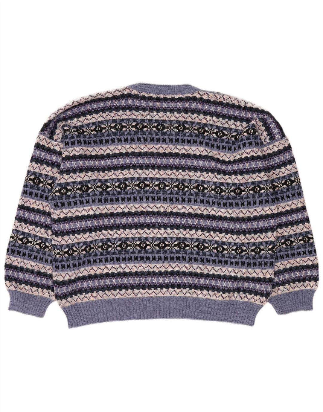 Vintage Womens Crew Neck Jumper Sweater UK 18 XL Multicoloured Fair Isle