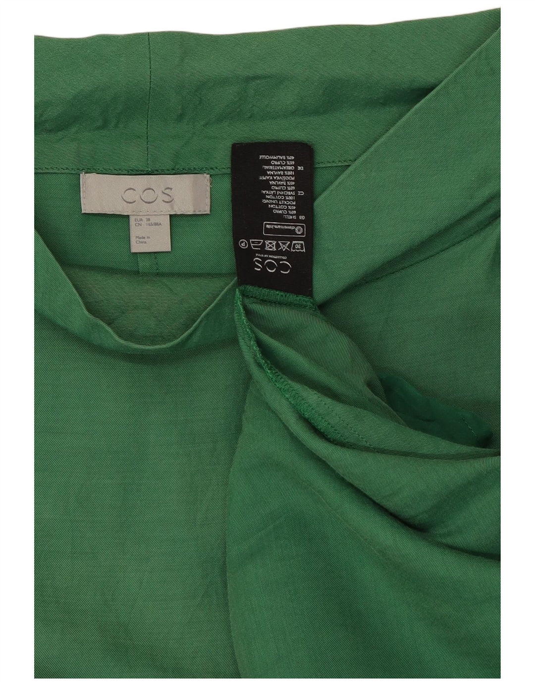 Cos Womens Sheath Dress EU 38 Medium Green Cupro