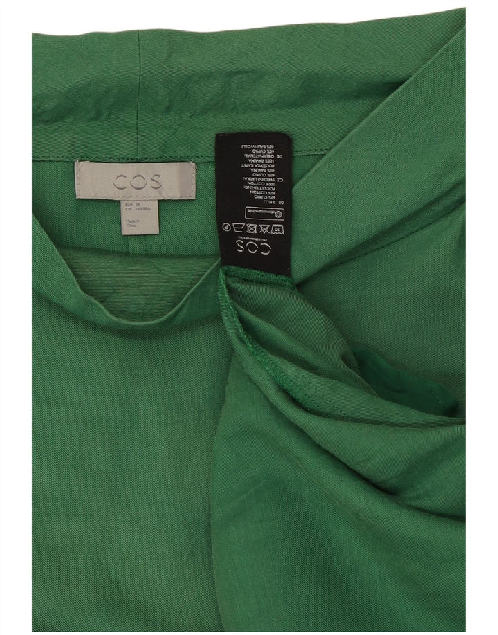 Cos Womens Sheath Dress EU 38 Medium Green Cupro
