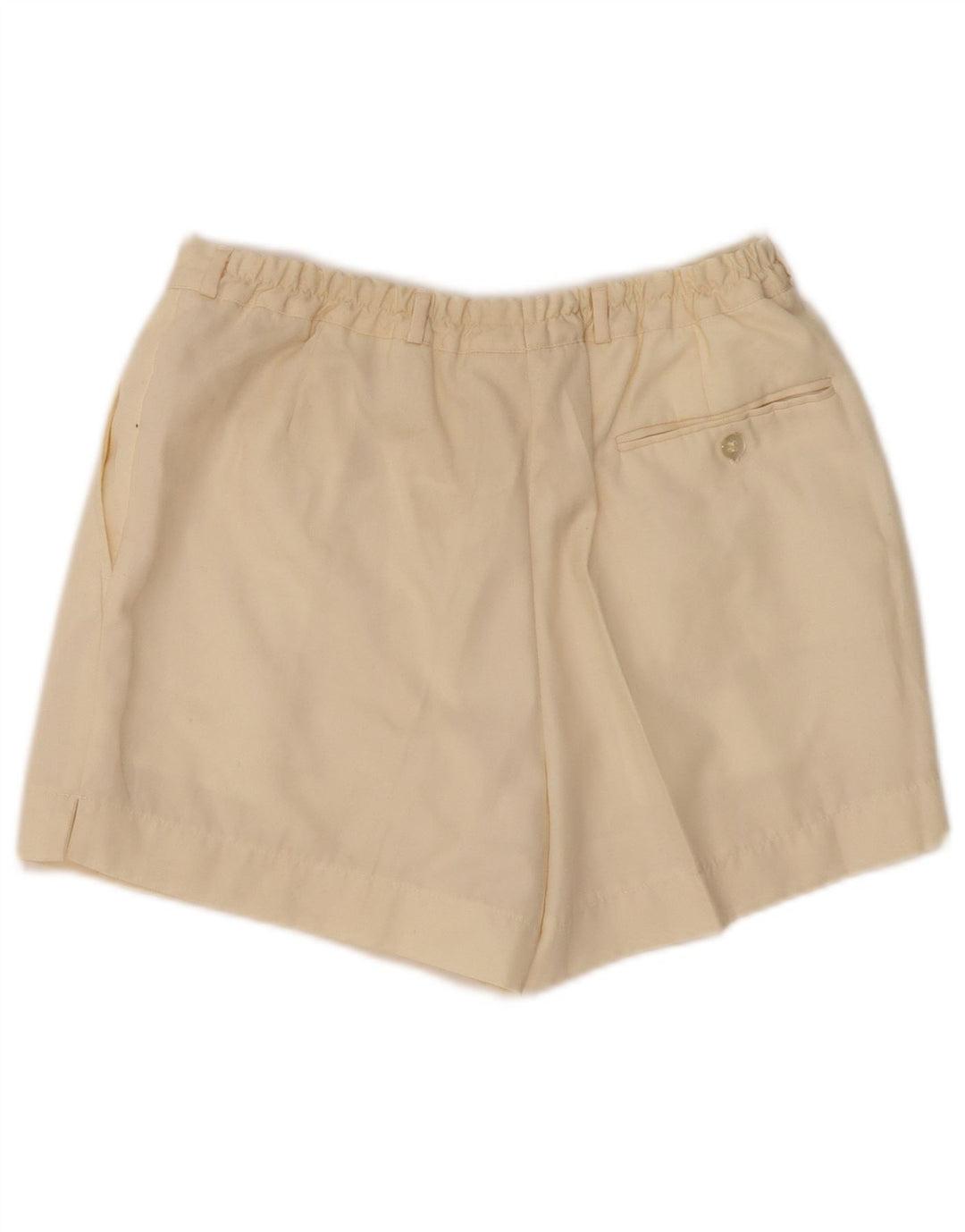 VINTAGE Womens Chino Shorts W28 Medium  Off White