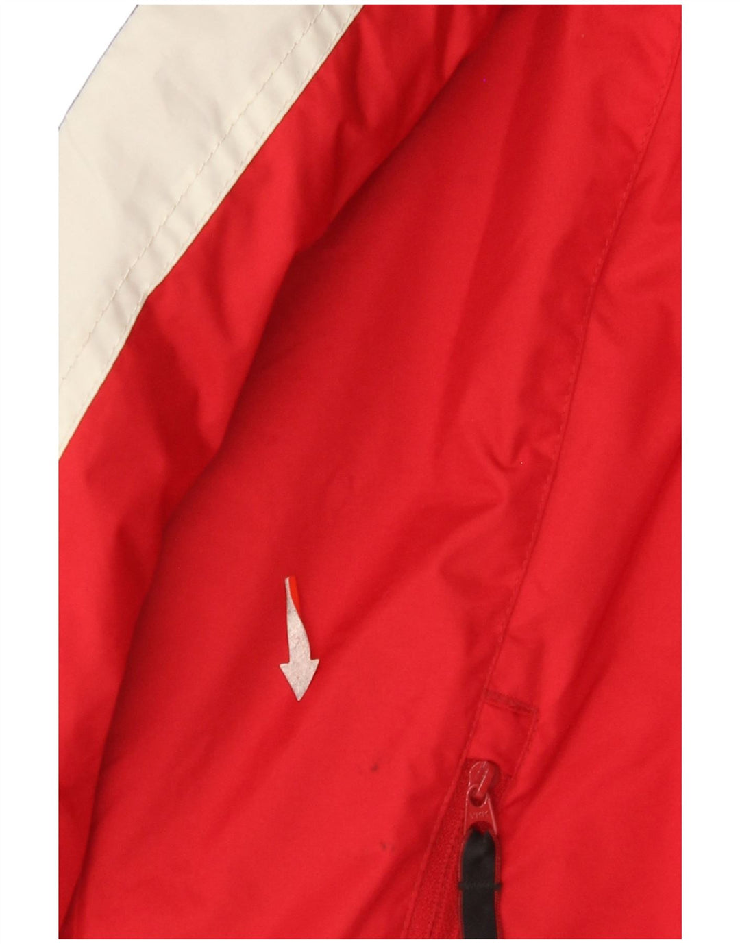 COLUMBIA Boys Hooded Windbreaker Jacket 14-15 Years Red Colourblock
