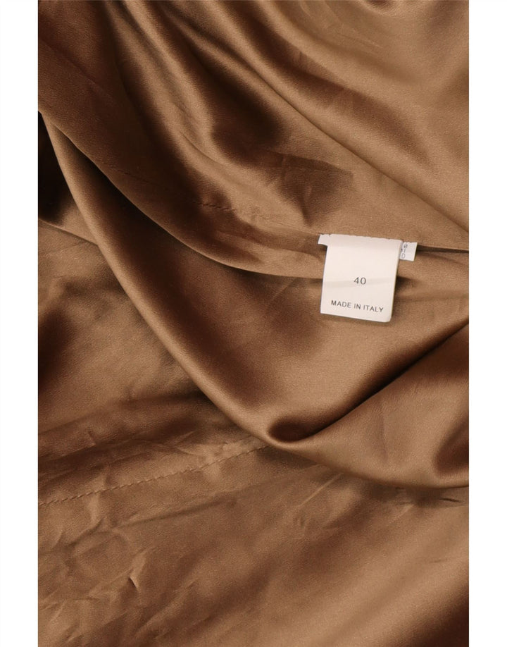 BRUNELLO CUCINELLI Womens Double Breasted Coat EU 40 Small Black Classic