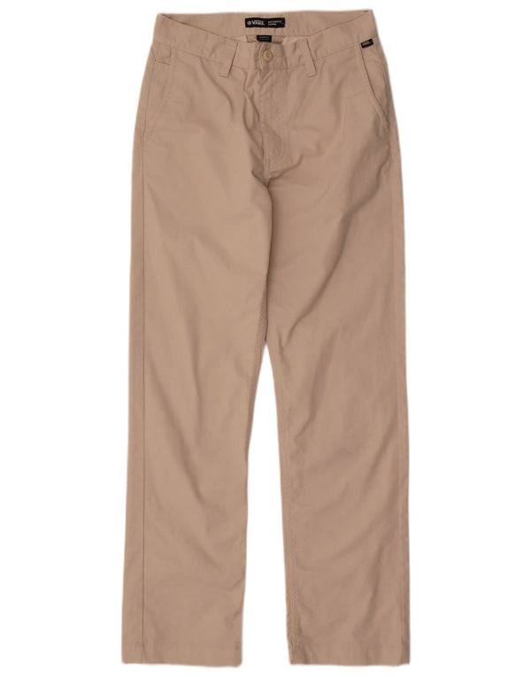 VANS Mens Relaxed Fit Chino Trousers W28 L30  Beige Polyester