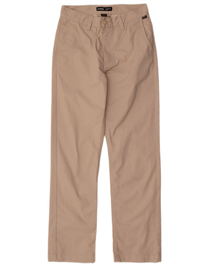 VANS Mens Relaxed Fit Chino Trousers W28 L30  Beige Polyester