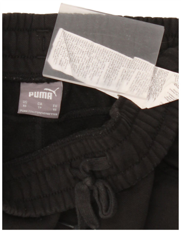 PUMA Mens Graphic Tracksuit Trousers Joggers XS Black Cotton
