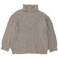 Marks & Spencer Womens Roll Neck Jumper Sweater UK 14 Medium Grey Acrylic