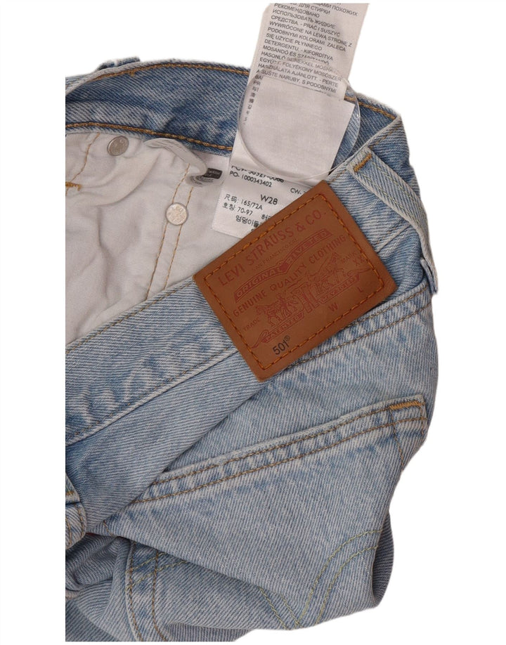 Levi's Womens 501 Denim Shorts W28 Medium  Blue Cotton
