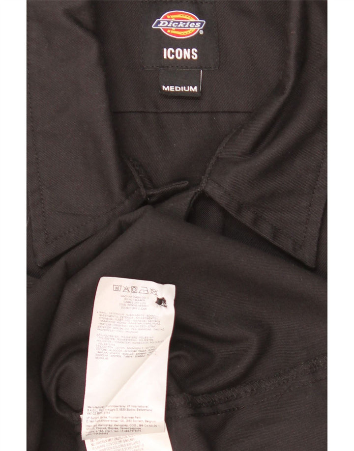 Dickies Mens Short Sleeve Shirt Medium Black Polyester