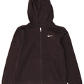 Nike Womens Zip Hoodie Sweater UK 12 Medium Black