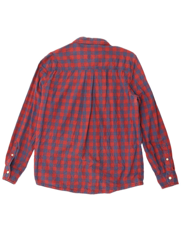 Fat Face Mens Shirt Large Red Check Cotton