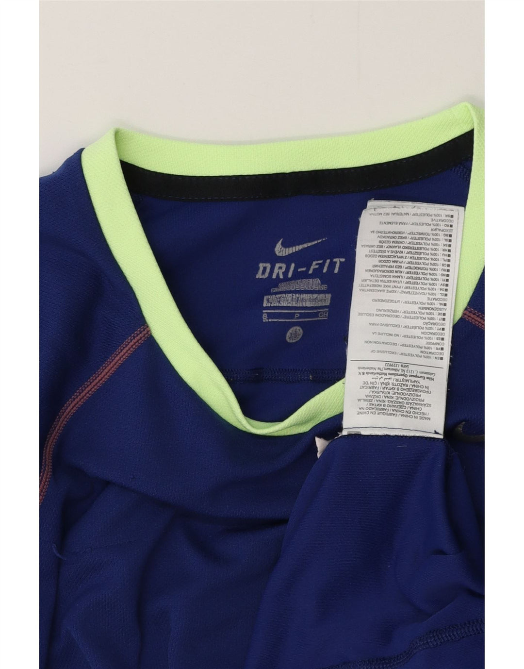 NIKE Mens Dri Fit T-Shirt Top Small Blue Polyester
