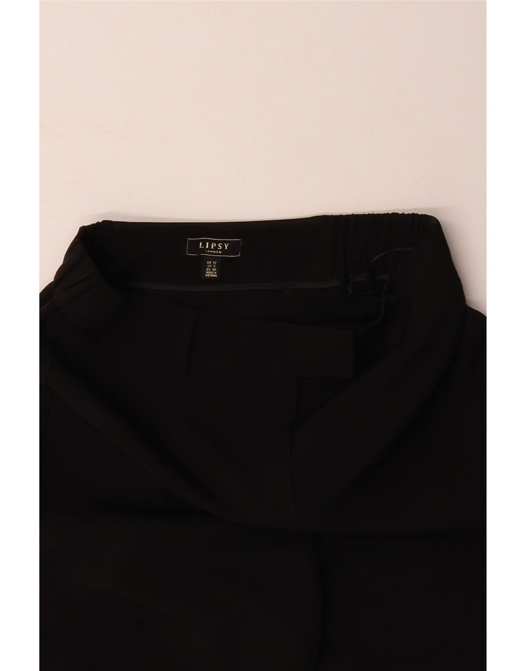 LIPSY Womens Bootcut Casual Trousers UK 12 Medium W30 L30 Black Polyester