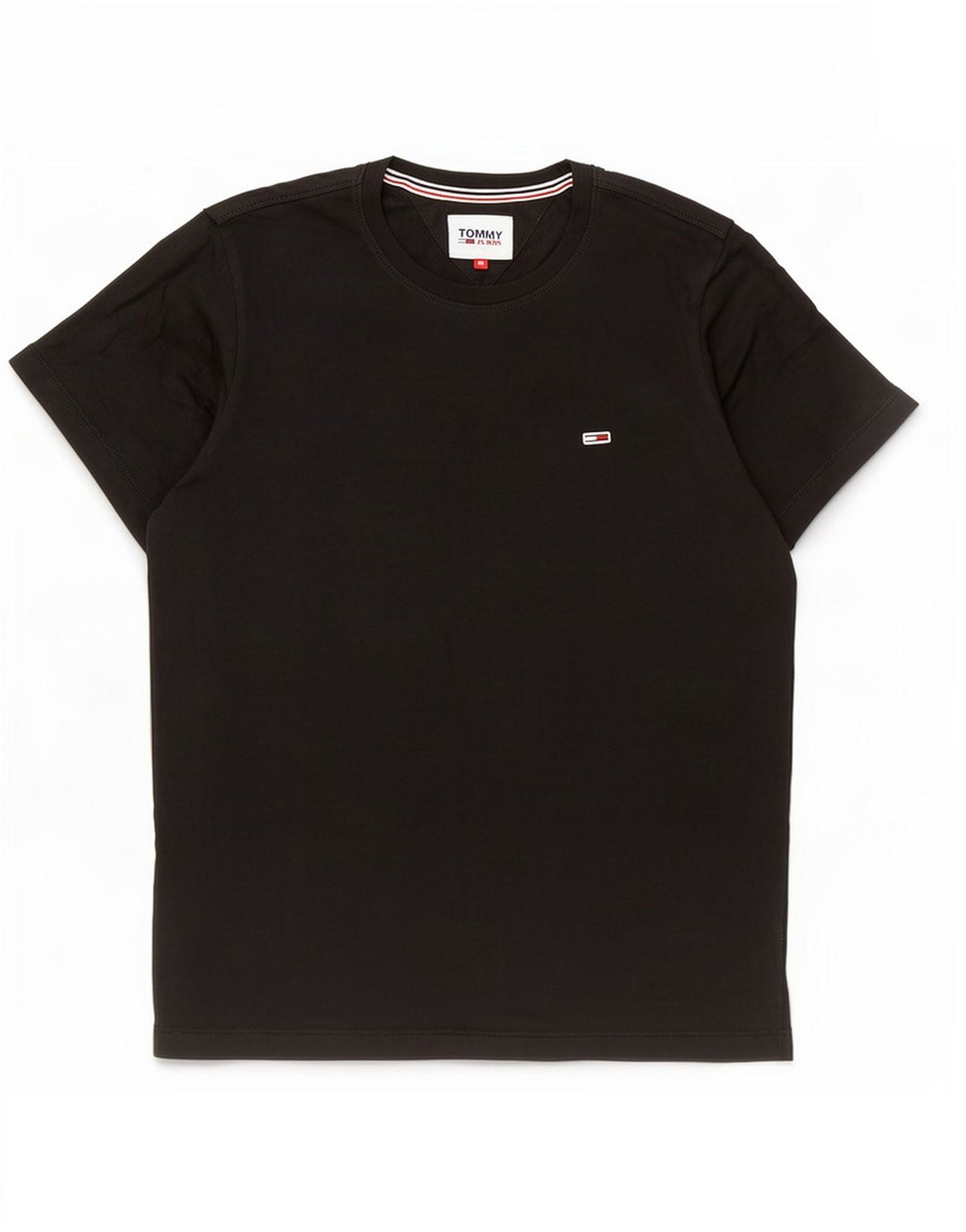 Tommy Hilfiger Mens T-Shirt Top Medium Black Cotton