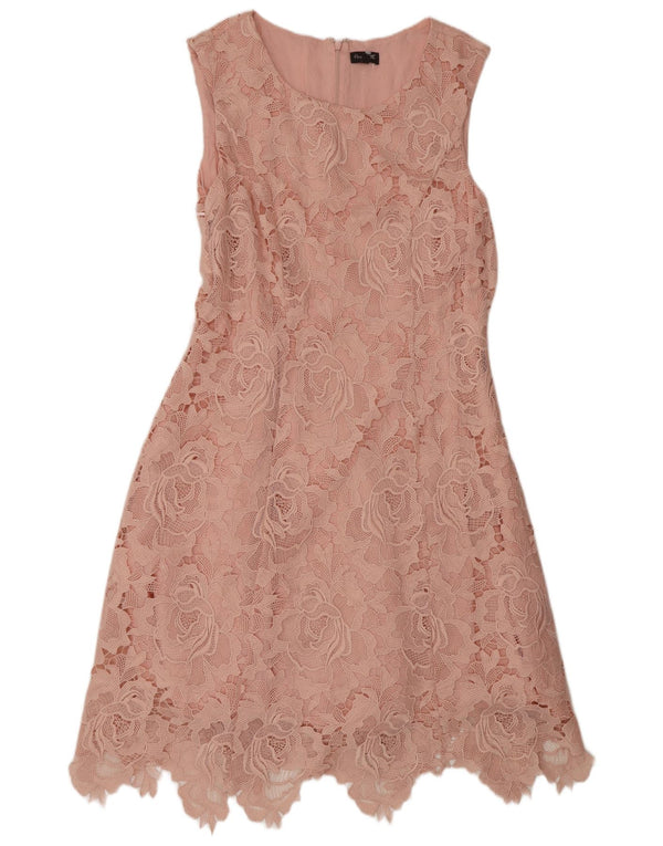 Phase Eight Womens Sleeveless A-Line Dress UK 16 Large Pink Floral