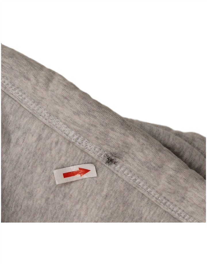 SUPERDRY Mens Graphic Zip Hoodie Sweater Small Grey Cotton
