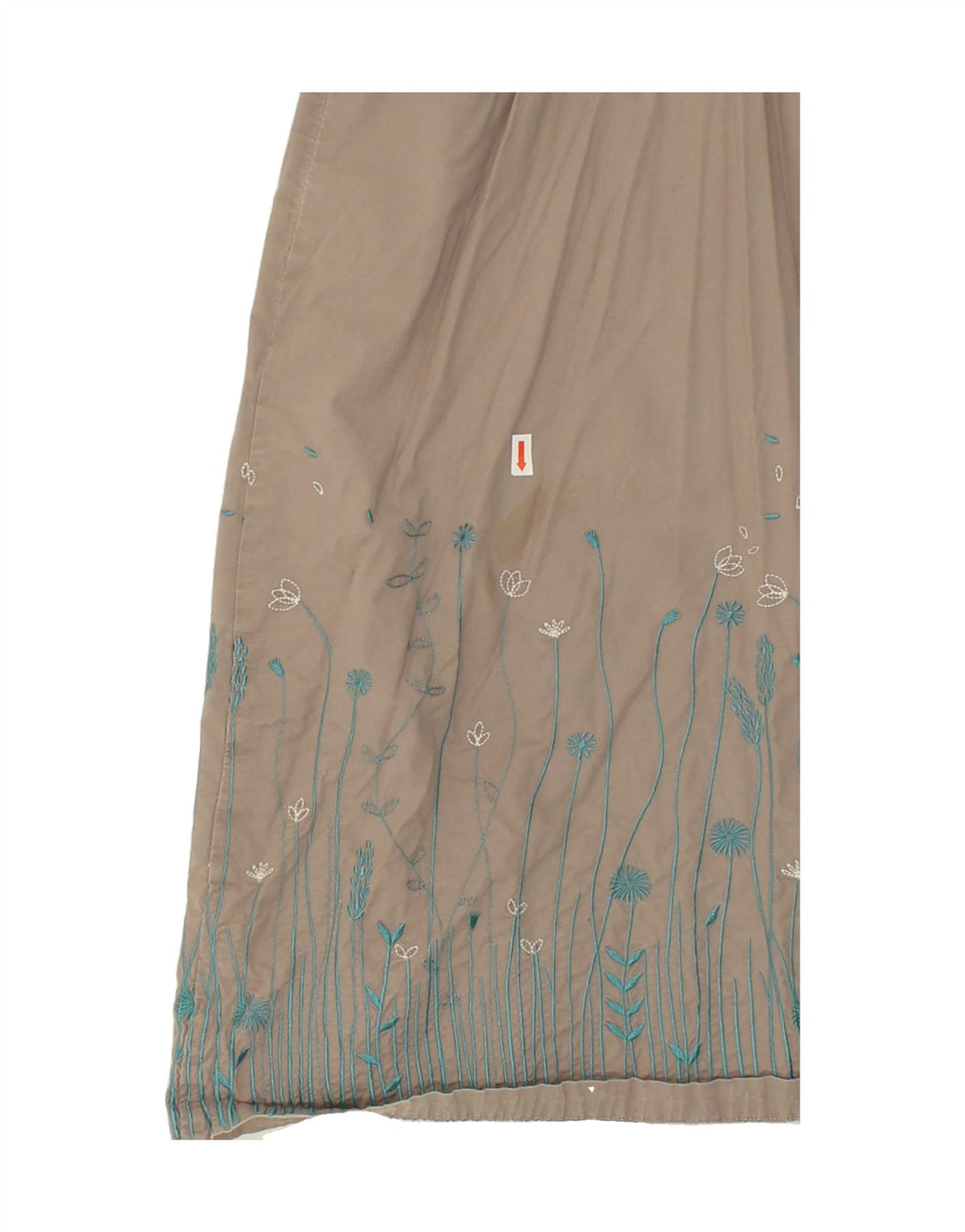 WHITE STUFF Womens A-Line Skirt US 8 Medium W28  Grey Floral Cotton Vintage White Stuff and Second-Hand White Stuff from Messina Hembry 