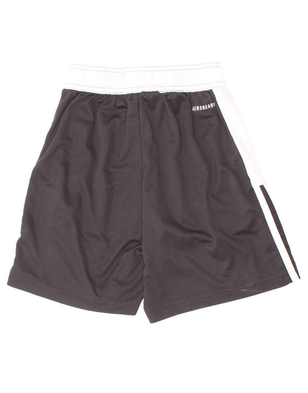 Adidas Boys Aeroready Sport Shorts 9-10 Years Black Colourblock Polyester