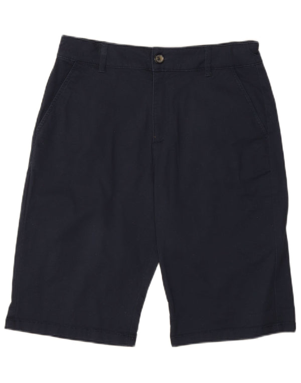 Marks & Spencer Boys Chino Shorts 13-14 Years W28 Navy Blue Cotton