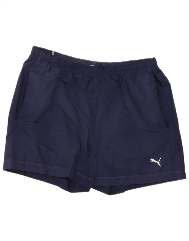 Puma Mens Sport Shorts Large Navy Blue