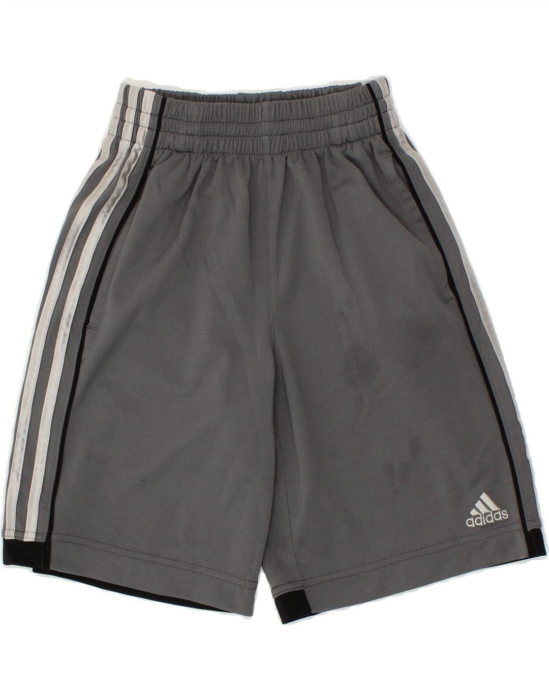 ADIDAS Boys Sport Shorts 10-11 Years Medium Grey Polyester Vintage Adidas and Second-Hand Adidas from Messina Hembry 