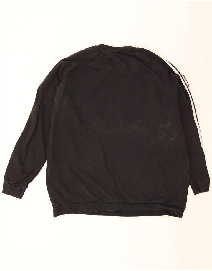 Adidas Mens Sweatshirt Jumper 2XL Black Cotton