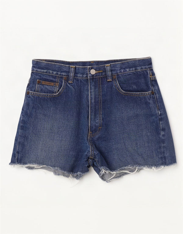 Calvin Klein Womens Denim Shorts W30 Medium Blue Cotton