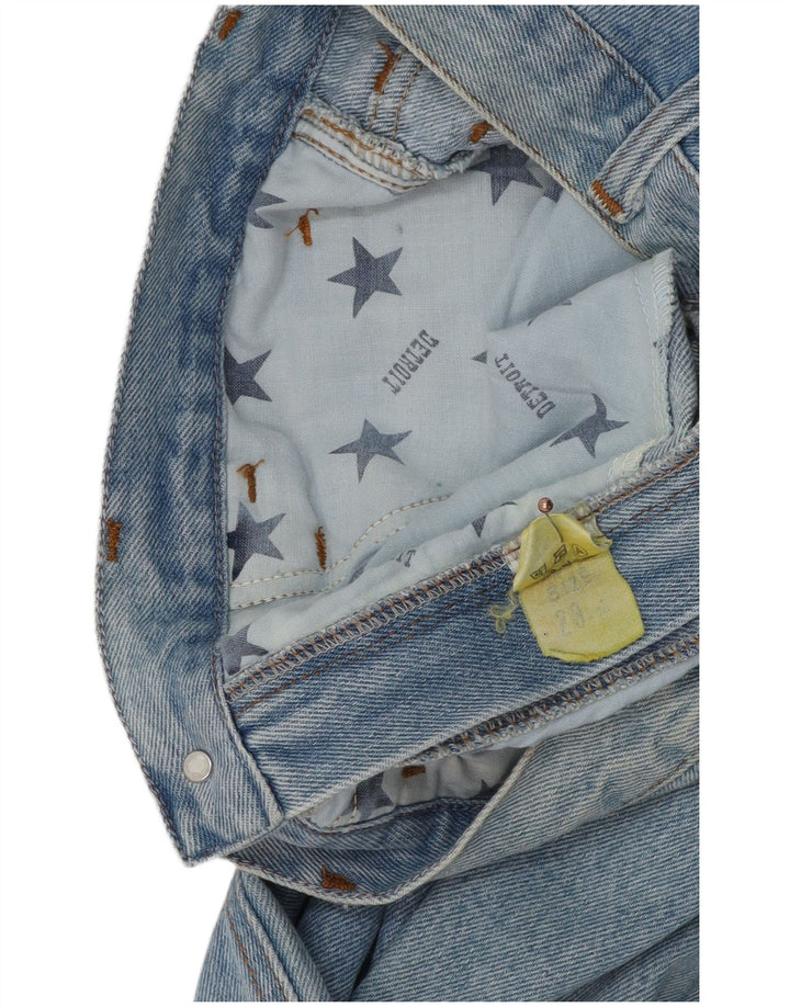 Vintage Womens High Waist Tapered Jeans W28 L30 Blue Cotton