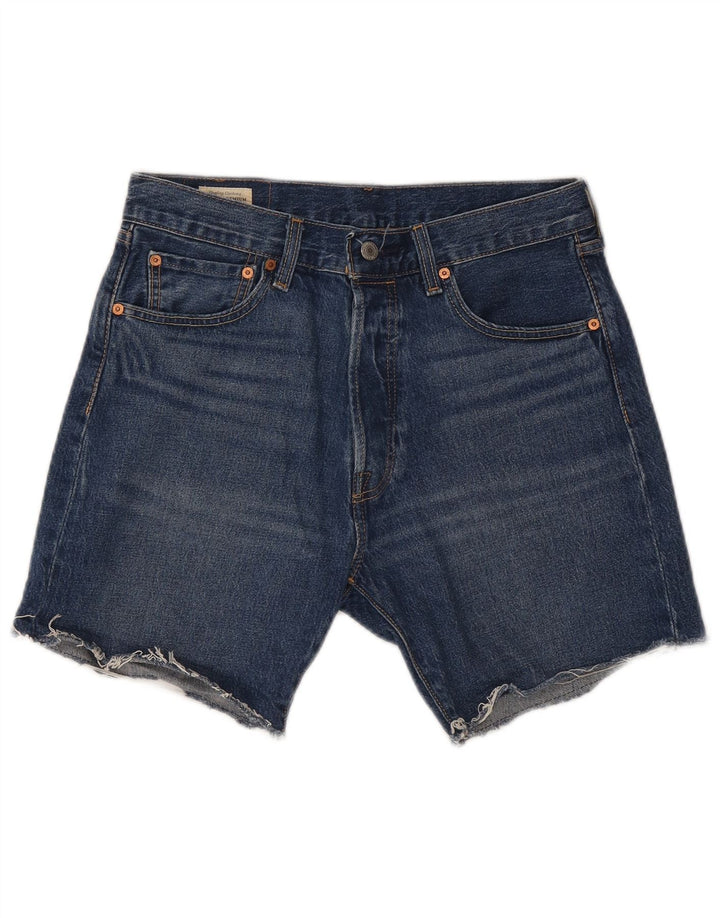 Levi's Mens 501 Denim Shorts W32 Medium Blue Cotton