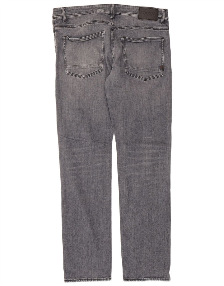 HUGO BOSS Mens Delaware Slim Jeans W36 L32 Grey