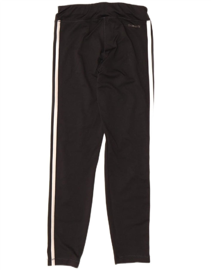 ADIDAS Girls Climalite Leggings 9-10 Years Small  Black Polyester