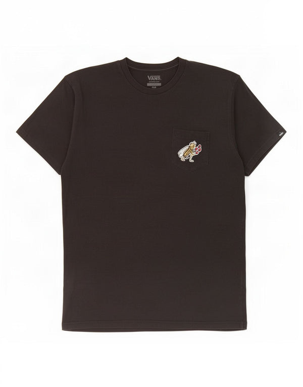 Vans Mens Classic Fit Graphic T-Shirt Top Medium Black Cotton
