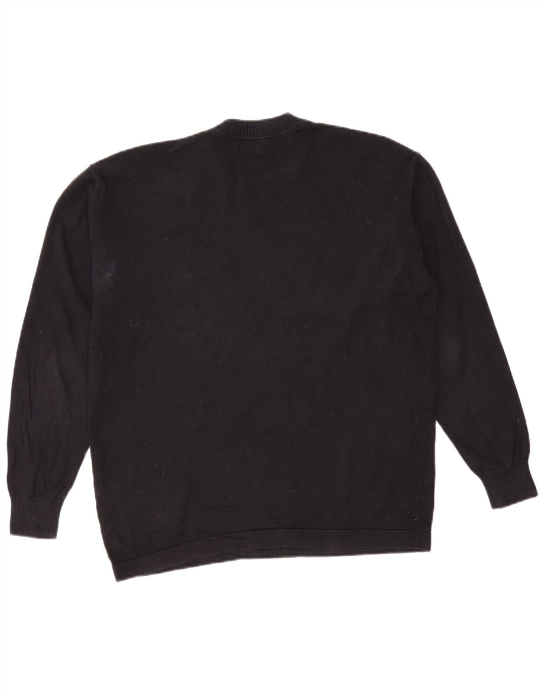 Zara Mens Crew Neck Jumper Sweater Small Black