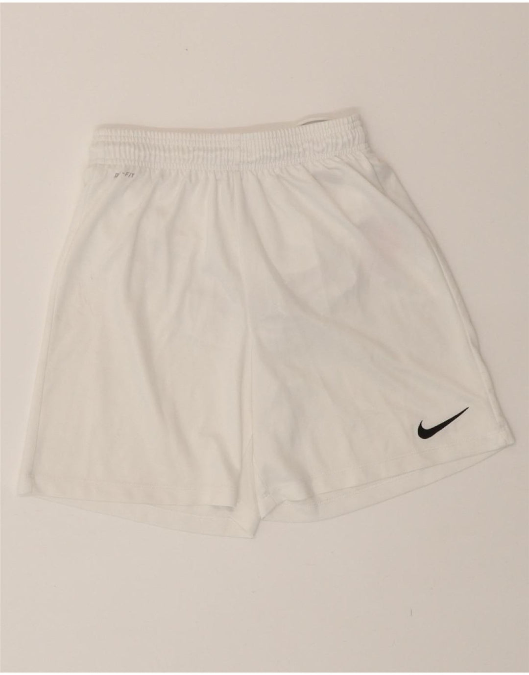 NIKE Boys Dri Fit Sport Shorts 12-13 Years Large White Polyester Vintage Nike and Second-Hand Nike from Messina Hembry 