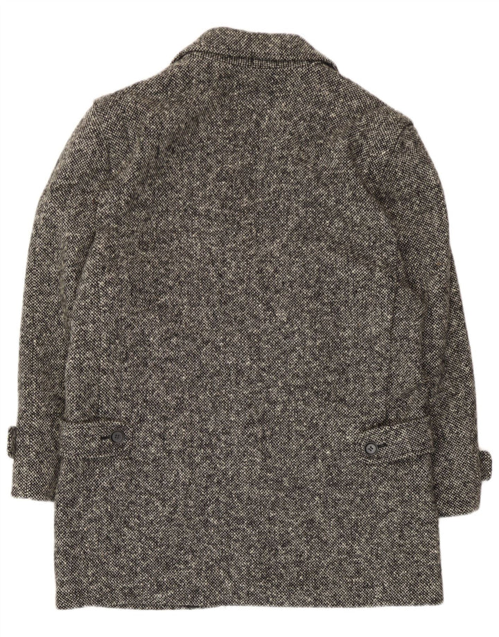 Vintage Womens Overcoat UK 14 Medium Grey