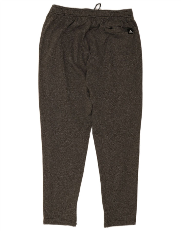Adidas Mens Tracksuit Trousers Medium Grey Polyester