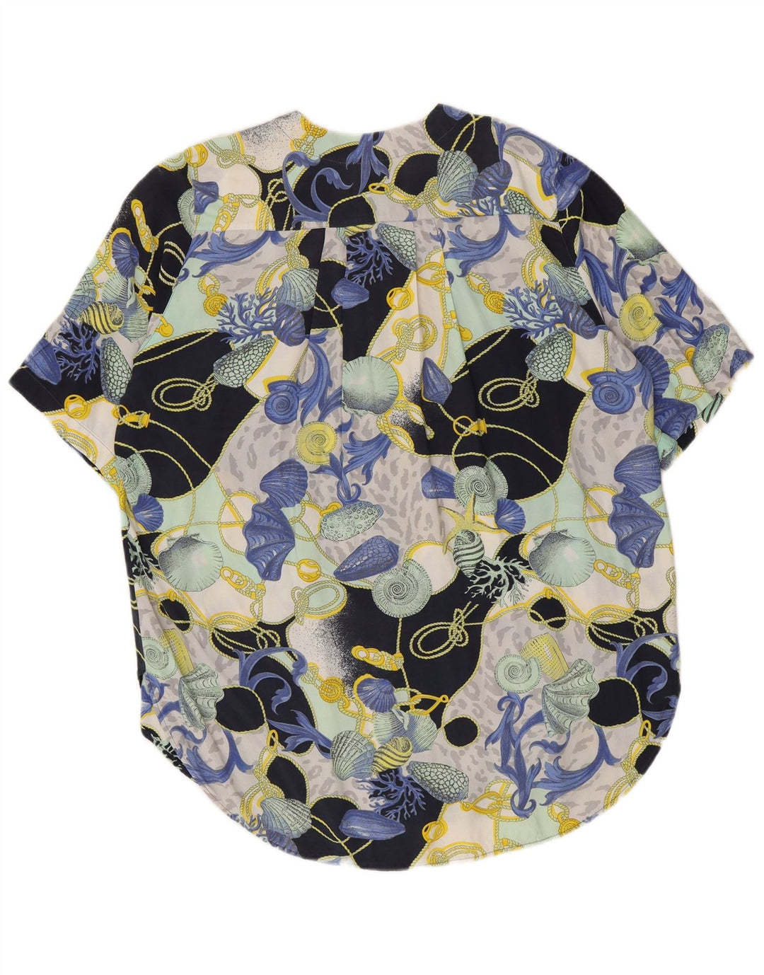 Vintage Womens Abstract Pattern Shirt Blouse UK 16 Large Multicoloured