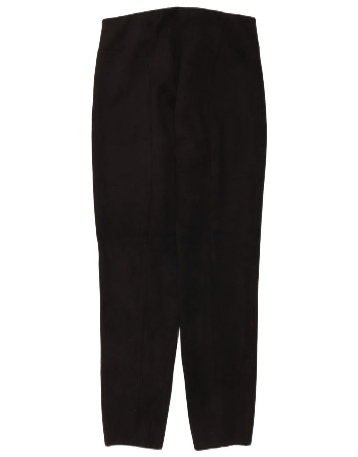 Zara Womens Slim Casual Trousers Large W30 L27 Black Polyester