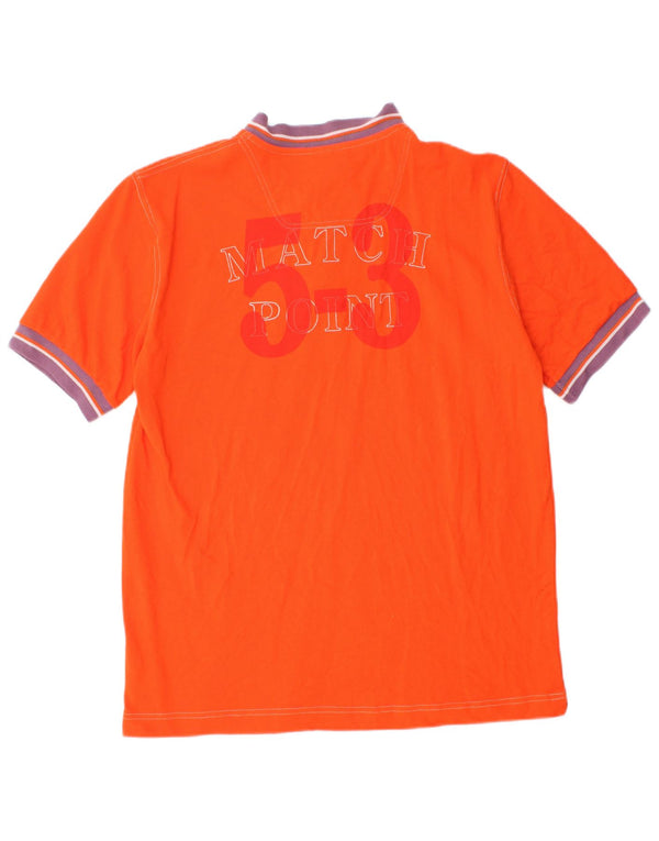 Diadora Mens Polo Shirt XL Orange Cotton