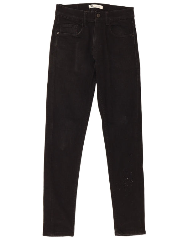 Zara Mens Skinny Jeans EU 38 Small W30 L32 Black Cotton
