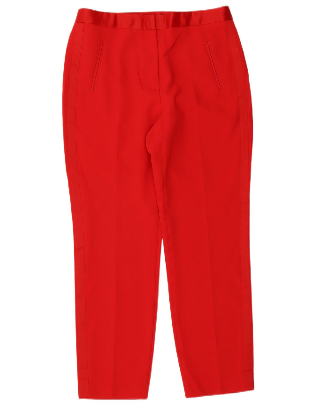 Zara Womens Slim Suit Trousers Large W32 L27 Red
