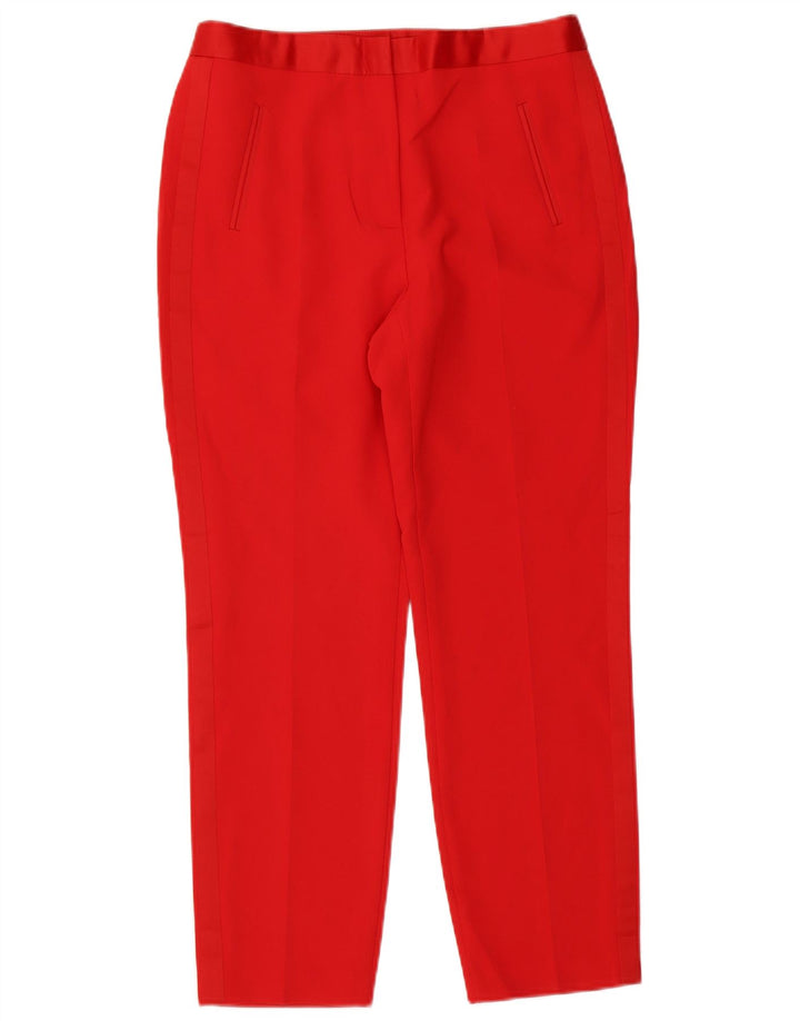 Zara Womens Slim Suit Trousers Large W32 L27 Red