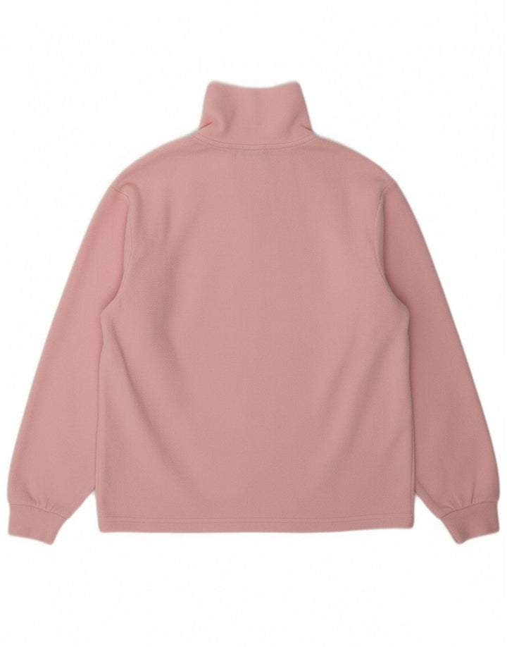 INVICTA Womens Zip Neck Fleece Jumper UK 10 Small Pink Polyester