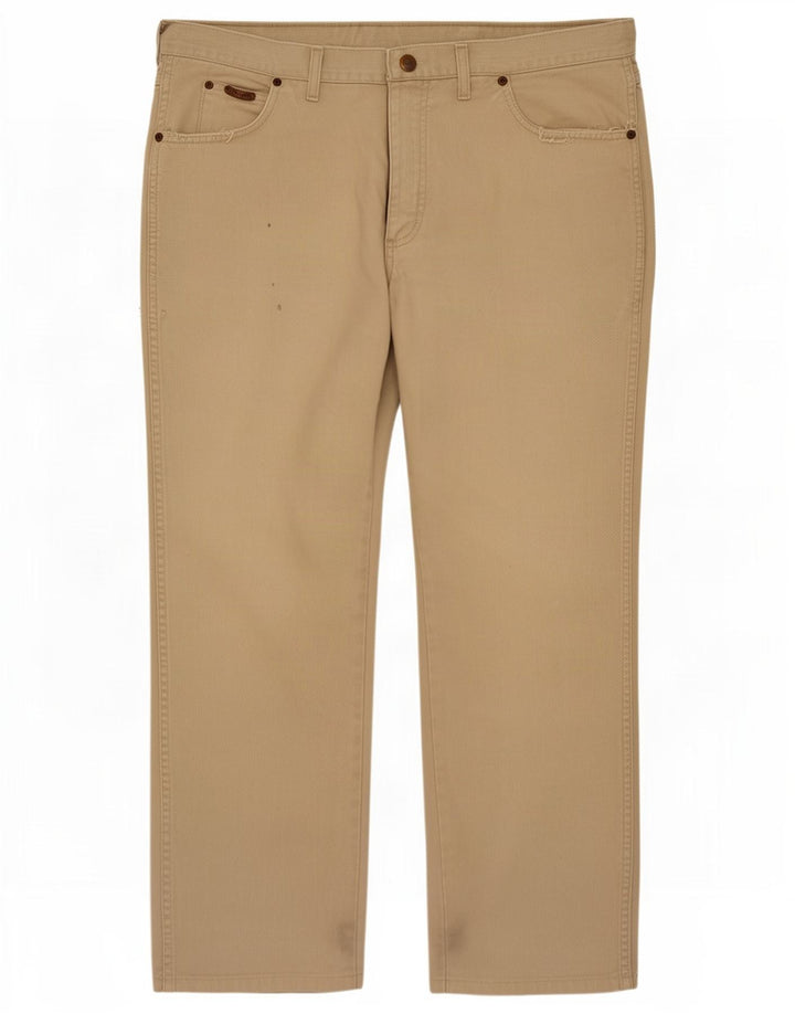 Wrangler Mens Straight Jeans W36 L29 Beige