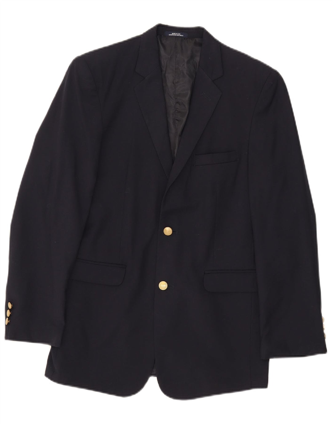 Chaps Boys 2 Button Blazer Jacket 15-16 Years Navy Blue Polyester