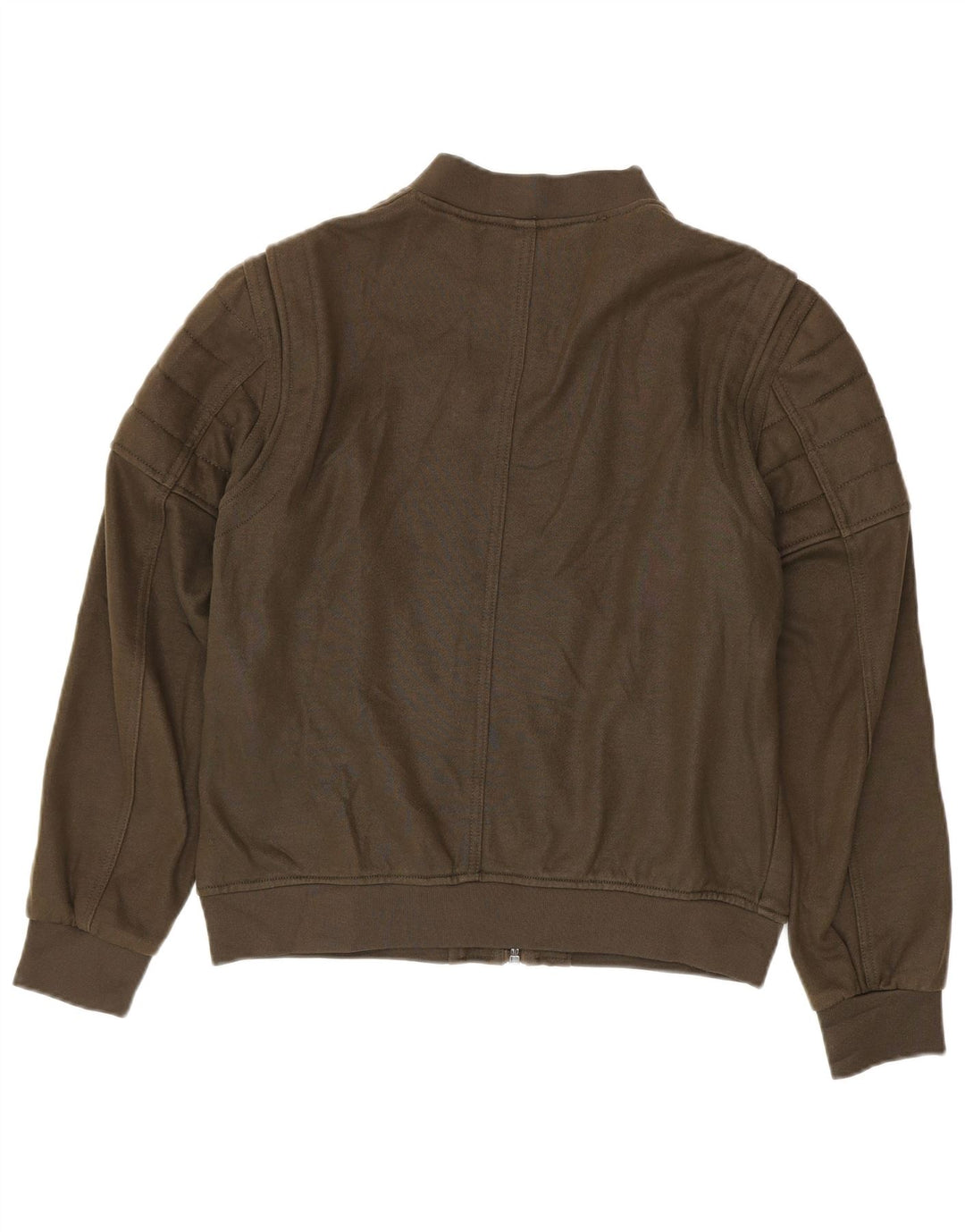 Zara Mens Tracksuit Top Jacket XL Khaki Polyester